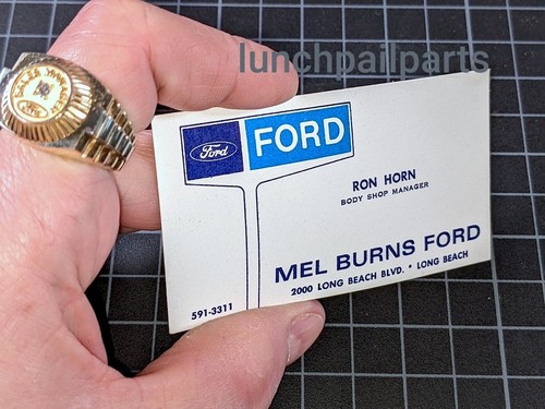 Mel burns ford bronco mustang - mel,